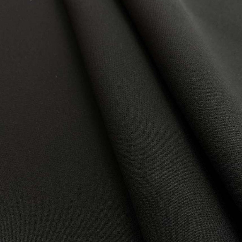 Барби костюмная ткань черная