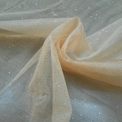 Фатин Металлик - цвет персиковый 