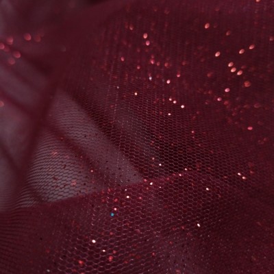 Фатин Металлик - цвет бордо 