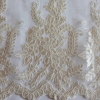 Гипюр корд - цвет кремовый