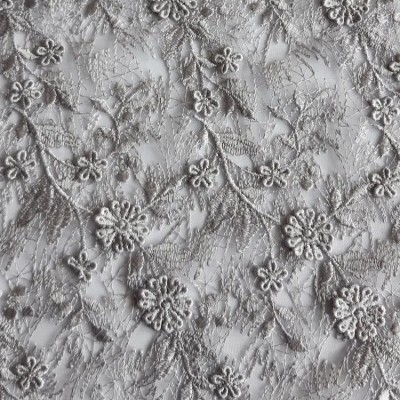 Гипюр корд - цвет стальной