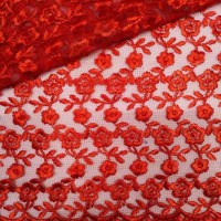 Гипюр - цвет красный