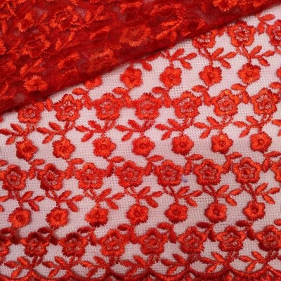 Гипюр - цвет красный