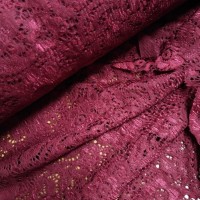 Гипюр стрейчевый - цвет бордовый