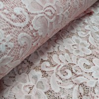 Гипюр стрейчевый - цвет пудра