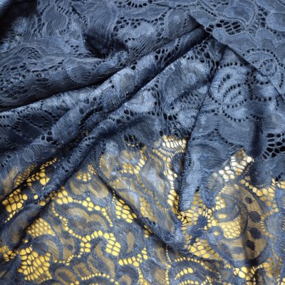Гипюр стрейчевый - цвет темно-синий Гипюр стрейчевый - цвет темно-синий