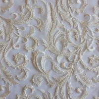 Гипюр корд - цвет кремовый