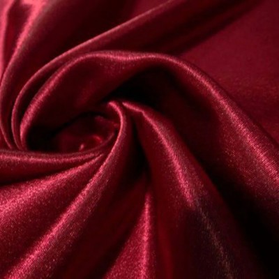 Креп-Сатин (креп-атлас) - цвет бордовый