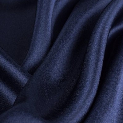 Креп-Сатин (креп-атлас) - цвет темно-синий Креп-Сатин (креп-атлас) - цвет темно-синий