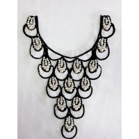 Воротник декоративный черного цвета