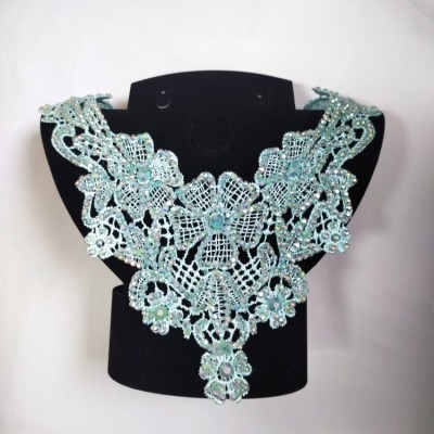 Воротник декоративный мятного цвета