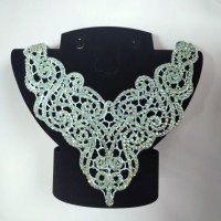 Воротник декоративный мятного цвета