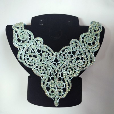 Воротник декоративный мятного цвета