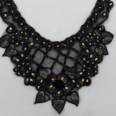 Воротник декоративный черного цвета