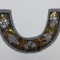 Воротник декоративный с пайетками