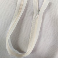 Молния потайная платетльная неразъемная цвет кремовый