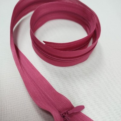 Молния потайная платетльная неразъемная цвет малиновый