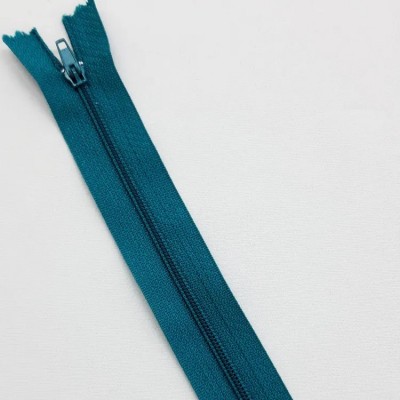 Молния простая неразъемная бирюзовая, 20 см, 5 шт