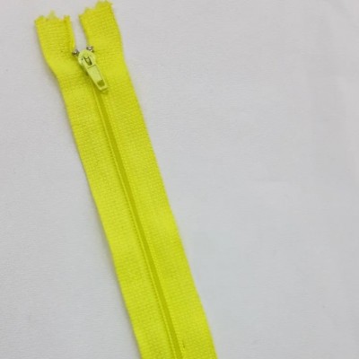 Молния простая неразъемная желтая, 20 см, 5 шт
