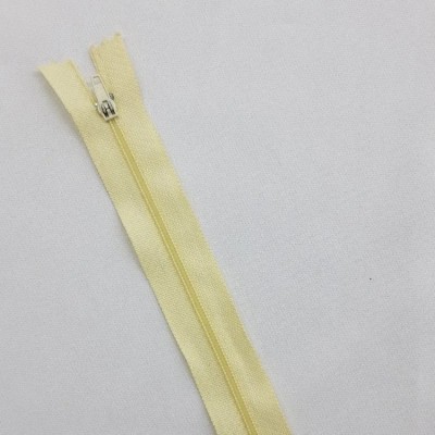 Молния простая неразъемная кремовая, 20 см, 5 шт