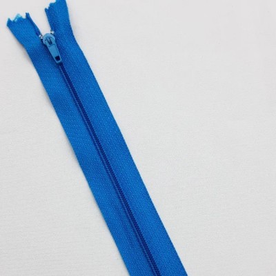 Молния простая неразъемная темно-голубая, 20 см, 5 шт