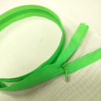 Молния потайная платетльная неразъемная цвет салатовый