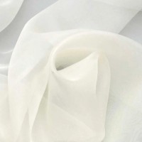 Органза плательная - цвет кремовый