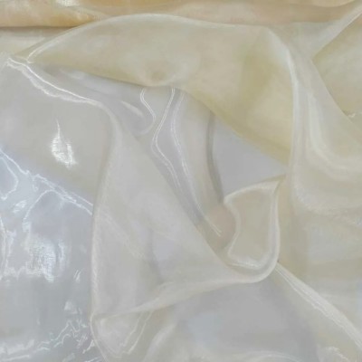 Органза плательная - цвет бежевый