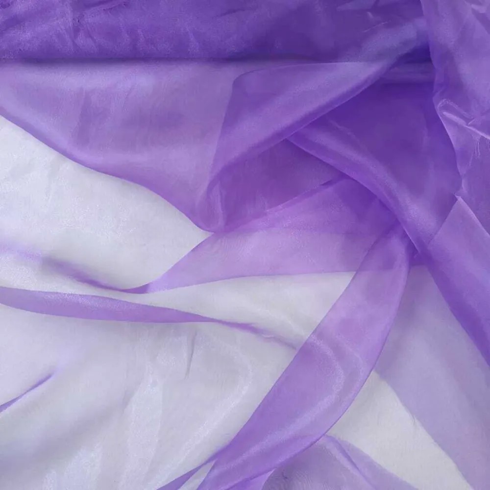 Ткань плательная органза фиолетового цвета, ширина 150 см