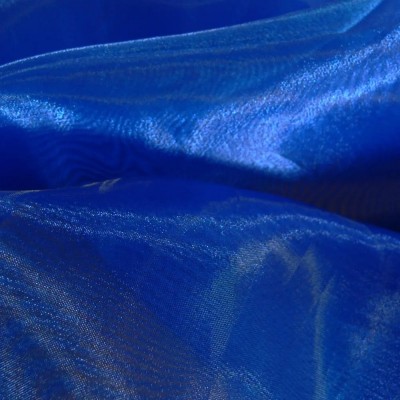 Органза плательная - цвет васильковый