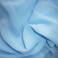 Шифон - цвет голубой