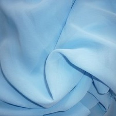 Шифон - цвет голубой