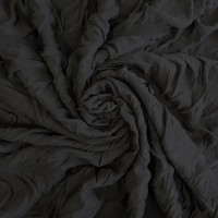 Трикотаж на резинке - цвет черный