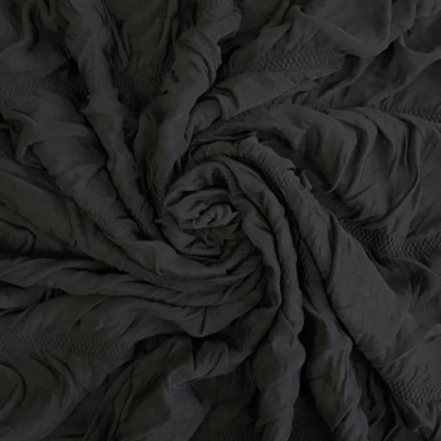 Трикотаж на резинке - цвет черный